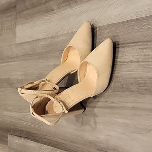 Suede Nude Heels